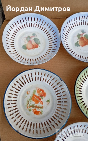 емайлирани панери, снимка 4 - Антикварни и старинни предмети - 52673609