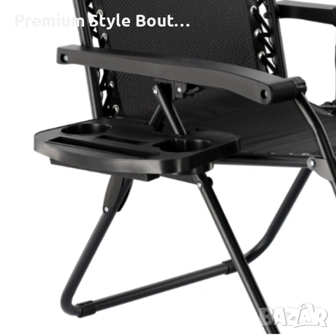 Сгъваем градински шезлонг Zero Gravity - ефект на нулева гравитация за максимален релакс, снимка 6 - Градински мебели, декорация  - 53833693