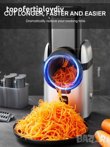 Електрическо ренде FOHERE Electric Vegetable,Гаранция, снимка 9 - Кухненски роботи - 53811360