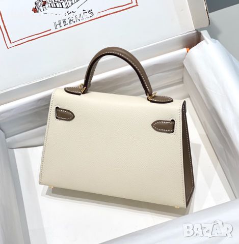 Hermes Mini Kelly two tones, снимка 4 - Чанти - 45424868