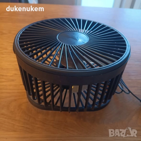 Настолен вентилатор USB, 2 скорости, 360° въртене, снимка 9 - Вентилатори - 52386699