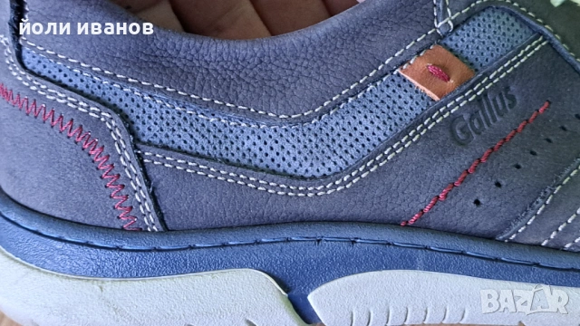 Gallus-немски кожени,шити градски обувки -45 номер, снимка 4 - Ежедневни обувки - 53778144