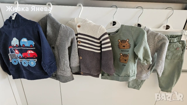 лот дрехи за момче 9-12 м -80 см