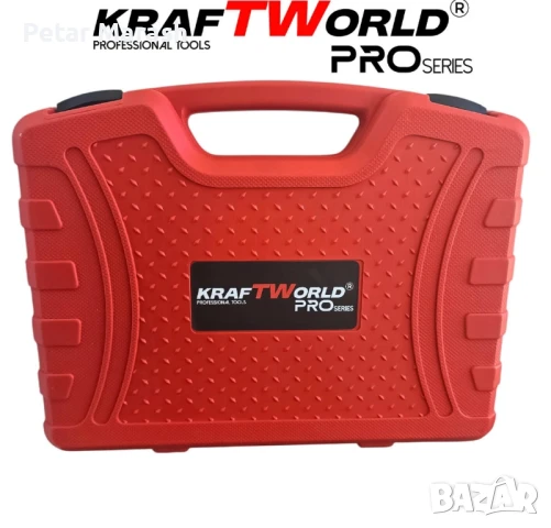 Комплект за измерване на компресия на дизелови двигатели KraftWorld Pro (17 части), снимка 4 - Куфари с инструменти - 50633644