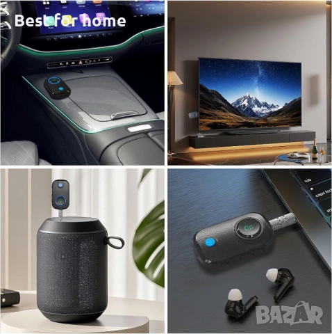 Bluetooth 5.3 жак за предавател, 2 в 1 Airfly Bluetooth, снимка 7 - Други - 53174245