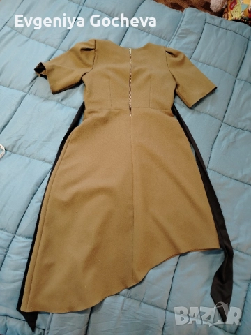 рокля в маслинено зелено Closet London 44 L размер , снимка 7 - Рокли - 52300476