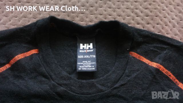 HELLY HANSEN T-Shirt FAKSE 48,5% Merino Wool размер XL работна тениска 48,5% Мерино Вълна W4-181, снимка 8 - Тениски - 46175772