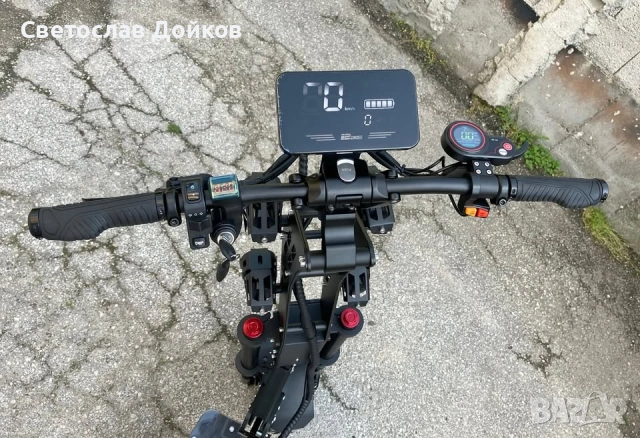 Голяма електрическа тротинетка 13", 8000W, 40A 72V, снимка 8 - Велосипеди - 54100975