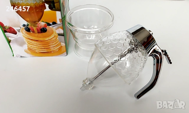 Многофункционален дозатор за мед с поставка , снимка 3 - Аксесоари за кухня - 53480239