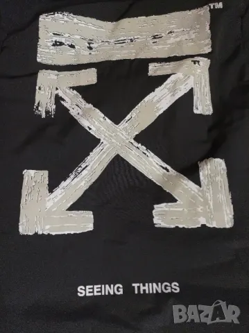 OFF WHITE яке дълго  XL -2Xl original  , снимка 9 - Якета - 47871297