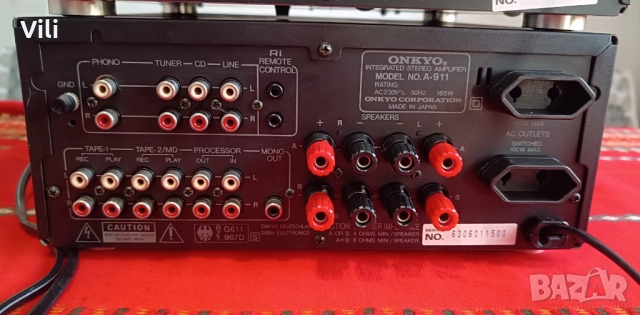 Onkyo A-911 + Onkyo T-411RDS (усилвател + тунер), снимка 9 - Ресийвъри, усилватели, смесителни пултове - 51648269