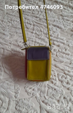 чантичка / портмоне многоцветна , естествена кожа, снимка 3 - Портфейли, портмонета - 53707723