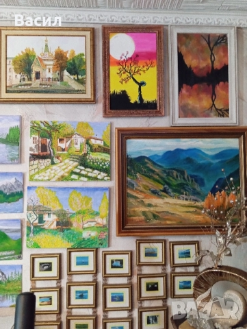 Арт картини масло, светещи камъчета,речни и морски и, снимка 6 - Картини - 52343038