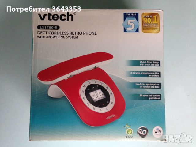 Стационарен телефон Vtech LS 1750-R, снимка 1 - Други - 46484992