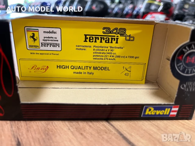 Метална колекционерска количкa REVELL FERARRI мащаб 1:43 ITALY, снимка 4 - Колекции - 50868123