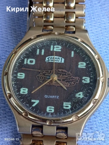 Красив стилен дизайн мъжки часовник SAFARI TROPHY QUARTZ за КОЛЕКЦИЯ 43569, снимка 7 - Мъжки - 51095106