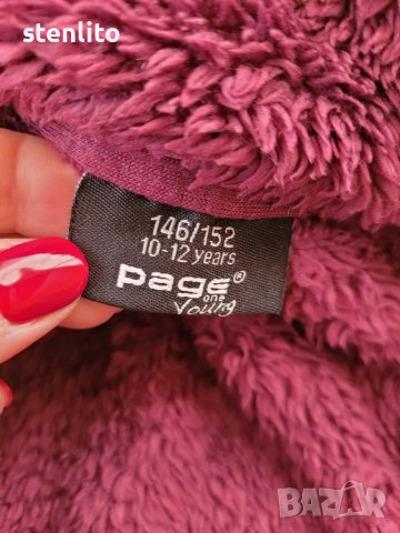 Пухен суитчър с качулка с уши р-р 146/152, снимка 14 - Детски анцузи и суичери - 49335726