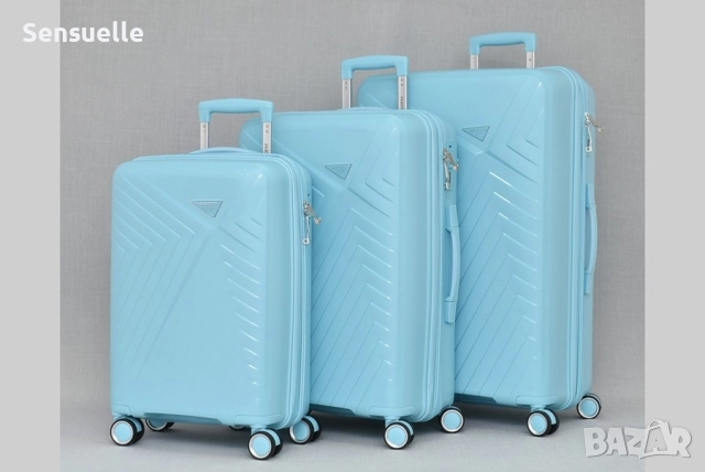 Комплект 3 куфара - различни цветове, снимка 4 - Куфари - 52673162