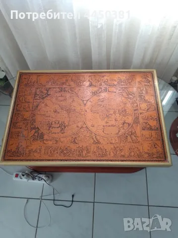 ИЗКЛЮЧИТЕЛНО РЯДЪК МОДЕЛ на  винтидж карта на света oт гравирана мед, снимка 3 - Антикварни и старинни предмети - 50107300