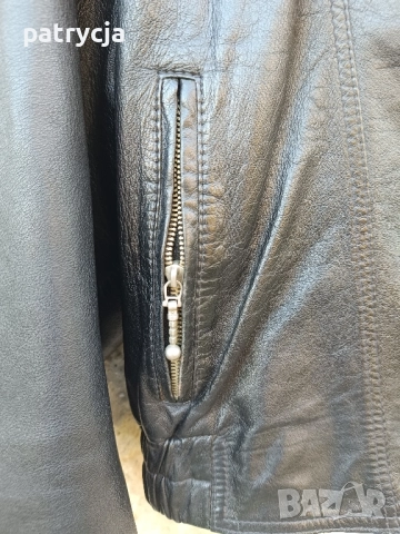 Vintage дамско кожено яке  90s черно М, снимка 8 - Якета - 52126325