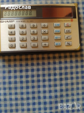 стар японски джобен калкулатор SHARP, снимка 5 - Друга електроника - 54245726