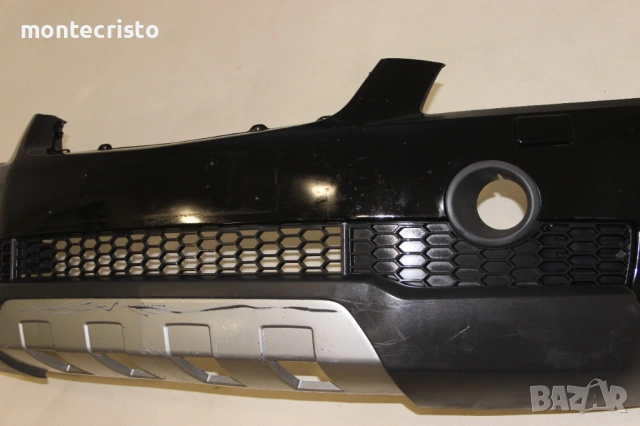 Предна броня Chevrolet Captiva (2006-2011г.) с отвори за пръскалки за фаровете Шевролет Каптива, снимка 4 - Части - 53994285