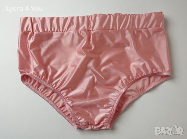 S/M розови супер лъскави дамски сатенени бикини/полубоксер, снимка 7 - Бельо - 45307274