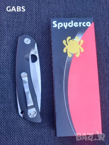 Сгъваем джобен нож Spyderco,светкавично отваряне Flipper, снимка 8 - Ножове - 49217205