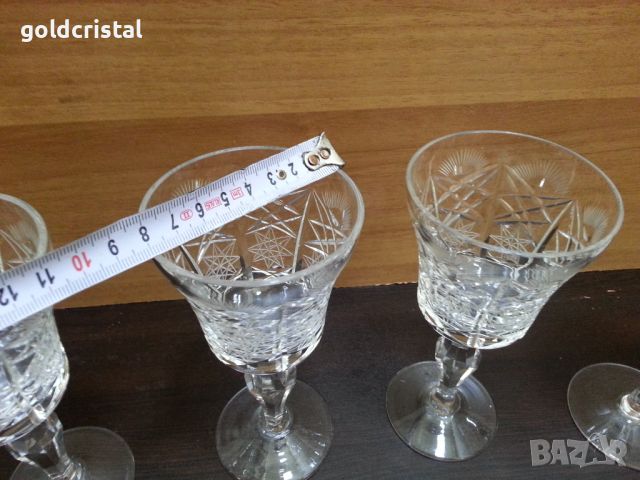 Кристални чаши , снимка 2 - Антикварни и старинни предмети - 45906274