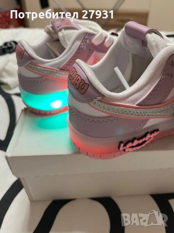 Детски СВЕТЕЩИ маратонки ЛАБУБУ, снимка 5 - Детски маратонки - 52976776