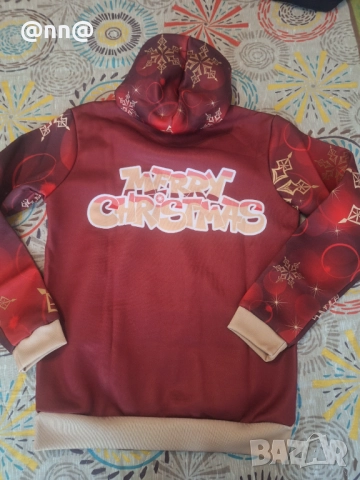 Нова ватирана коледна блуза/суитчър , снимка 5 - Суичъри - 52341894
