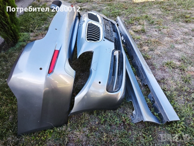 Оригинални задна броня и прагове за бмв ф10 фейслифт след 2014г. В перфектно състояние, снимка 2 - Части - 52193549