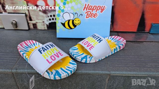 Английски дамски чехли Happy Bee, снимка 6 - Джапанки - 46316914