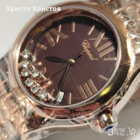 Дамски луксозен часовник Chopard Happy Sport, снимка 3 - Дамски - 47112516