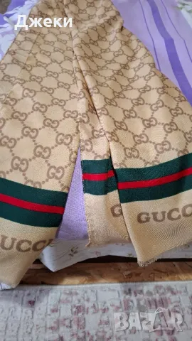 Унисекс шал,,GUCCI" orginall нов, снимка 2 - Шапки - 47923726