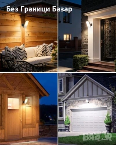 Нова външна Акумулаторна лампа със сензор за движение IP65 3 режима, снимка 9 - Външни лампи - 54057698