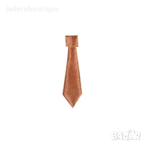 Самозалепващ декоративен елемент Вратовръзка - кафява