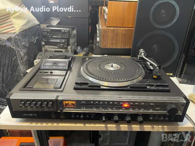 Стерео система MARS KA-40 с грамофон, касетофон и радио, миксер, снимка 5 - Аудиосистеми - 50334407