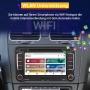 Android 10 радио за VW Skoda Seat, 2 DIN  с навигация, 7-инчов сензорен екран, снимка 5