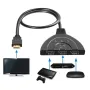 HDMI сплитер, суич (разклонител) 3 входa и 1 изход + Гаранция, снимка 1