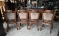 4 дъбови стола с дамаска, снимка 4