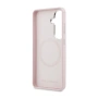 Оригинален кейс Karl Lagerfeld Saffiano KC Metal Logo MagSafe, За Samsung Galaxy S26, Розов и Потект, снимка 4