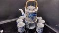 Ново сервизче за чай/ кафе с декор кленов лист. , снимка 1 - Сервизи - 45170493