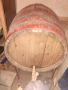 Дървено буре за вино/ракия с метална поставка, снимка 1 - Домашни напитки - 45353927