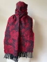 Червен шал от 100 % вълна, снимка 5