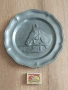 пано ретро калаена чиния маркирана за ценители , снимка 7