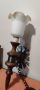 стенна лампа ковано желязо и дърво, снимка 1 - Лампи за стена - 45749681