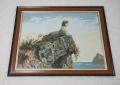 Гоблен - Момичето на скалата 63х81см, снимка 1