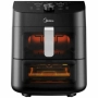 Еър Фрайър 2 в 1 - 11L - Midea MAD1100DADK - С две зони за готвене, 10 програми и 360° циркулация на, снимка 3
