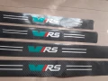 ТОП цена за 5 броя гланц стикери за прагове и броня за Шкода Skoda VRS + подарък, снимка 3